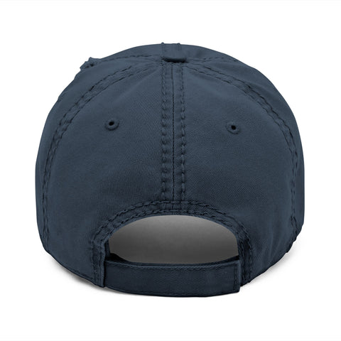 Simmer Up! Dad Hat: Distressed Navy Blue