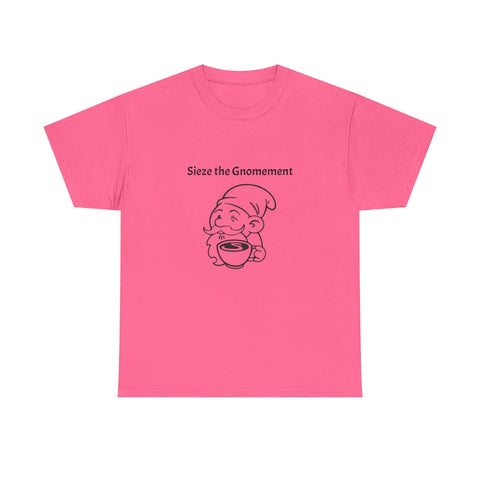 Simmer Coffee House Seize the Gnomement T-Shirt: Various Colors