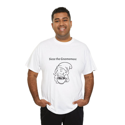 Simmer Coffee House Seize the Gnomement T-Shirt: Various Colors