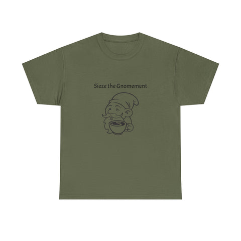 Simmer Coffee House Seize the Gnomement T-Shirt: Various Colors