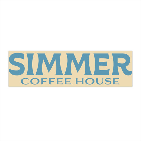 Simmer Coffee House Bumper Sticker