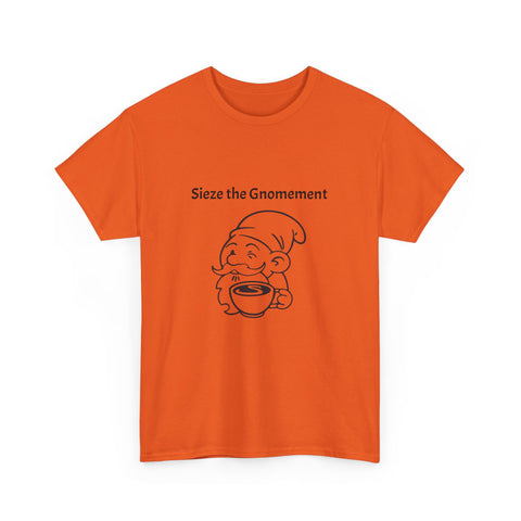 Simmer Coffee House Seize the Gnomement T-Shirt: Various Colors