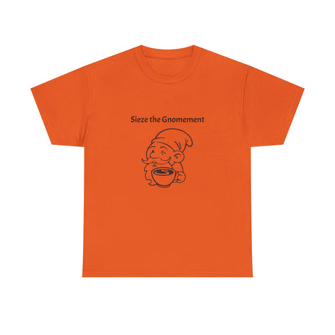 Simmer Coffee House Seize the Gnomement T-Shirt: Various Colors