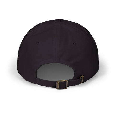 Simmer Coffee House Embroidered Dad Hat: Classic Black & Carolina Blue