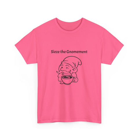 Simmer Coffee House Seize the Gnomement T-Shirt: Various Colors