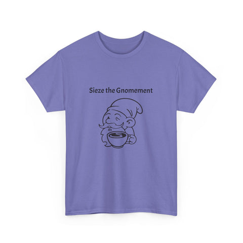 Simmer Coffee House Seize the Gnomement T-Shirt: Various Colors