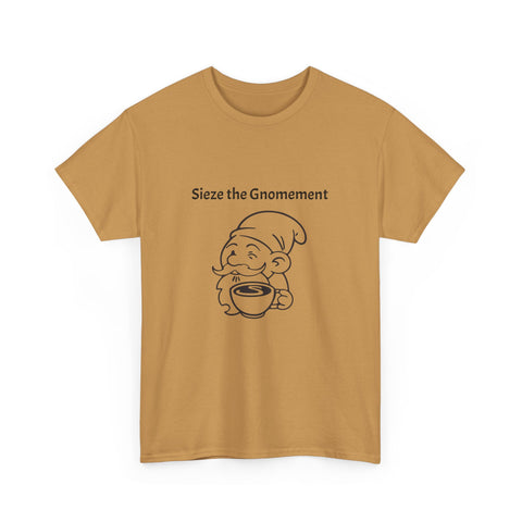 Simmer Coffee House Seize the Gnomement T-Shirt: Various Colors
