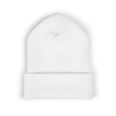 Simmer Coffee House Beanie: Classic White