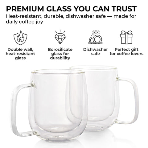 Double- Walled Glass Mugs