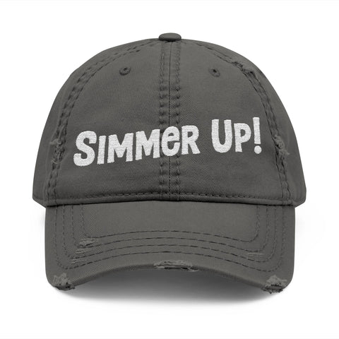 Simmer Up! Dad Hat: Distressed Grey