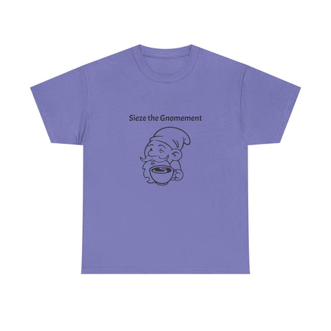 Simmer Coffee House Seize the Gnomement T-Shirt: Various Colors