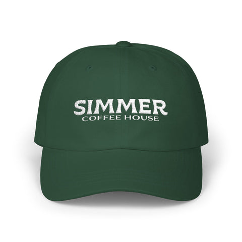 Simmer Coffee House Embroidered Dad Hat: Classic Spruce