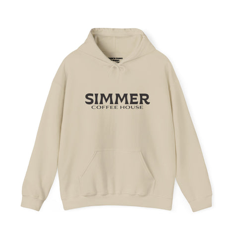 Simmer Coffee House Lifestyle Hoodie: Classic White