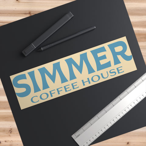Simmer Coffee House Bumper Sticker