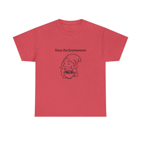 Simmer Coffee House Seize the Gnomement T-Shirt: Various Colors