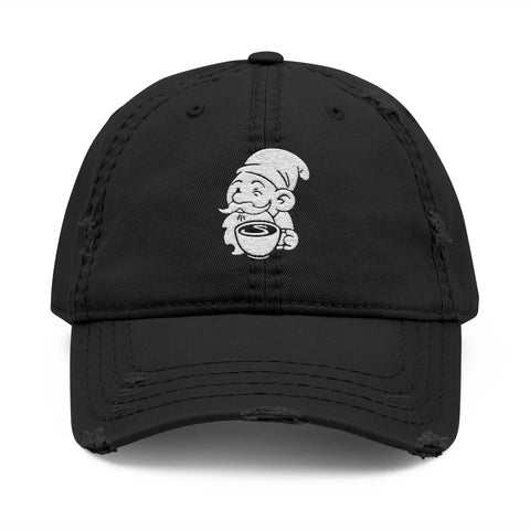 Sprout the Gnome Distressed Dad Hat: Classic Black