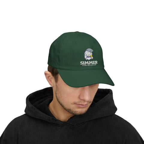 Simmer Coffee House Embroidered Classic Dad Hat: Spruce Sprout