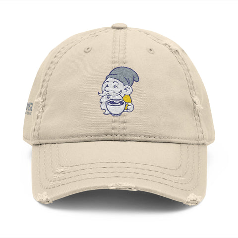 Sprout the Gnome Dad Hat: Distressed Khaki